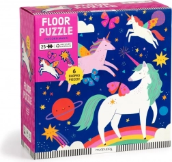 Mudpuppy Padló puzzle Varázslatos egyszarvúak 25 darab