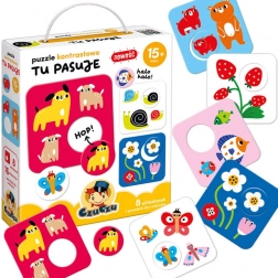 Kontrasztos puzzle CzuCzu Itt Passzol