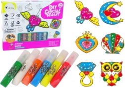 Festhető üvegfüggők – gélfestékek, 6 db