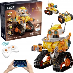 CaDA W.Bot építőkészlet – programozható RC robot 3 az 1-ben (455 alkatrész)