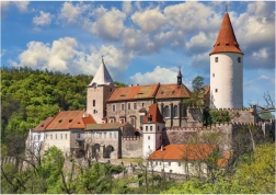 Dino puzzle Křivoklát vára 100 XL darab