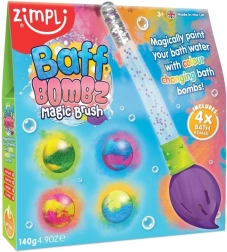 Pezsgő fürdőbombák varázsecsettel ZIMPLI KIDS