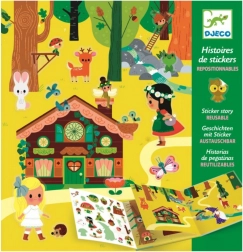 DJECO Történet áthelyezhető matricákkal - Titokzatos erdő