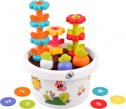Hola Edukációs Virágtartó 12 hónap+ játék Sorter és Piramis