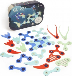 clixo ocean creatures mágneses építőkészlet 24 db, sötétben világító