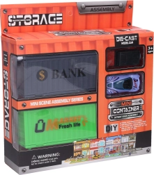 Konténerváros - Építőkészlet autókkal és kiegészítőkkel