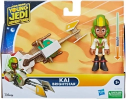 Star Wars Young Jedi Adventures – speeder és Kai Brightstar figura