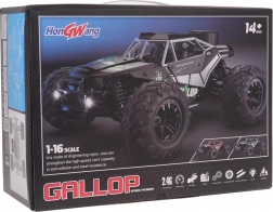 RC crawler GALLOP 1:16 4x4 fém karosszériával – Piros