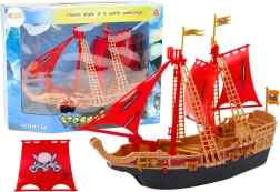 Kalózhajó fényekkel és hangokkal kerekeken – fekete