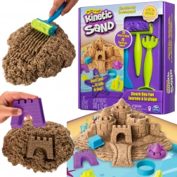 Kinetic Sand tengerparti nap – várépítő készlet kiegészítőkkel