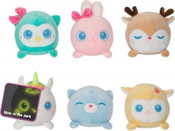 Sötétben világító plüss állatka 14 cm