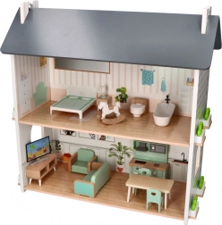 Kellemes fából készült babaház