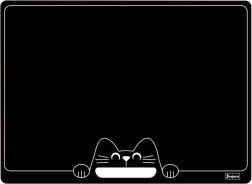 Jeujura kétoldalas tábla cicával