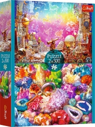 Puzzle 2×500 – űr és kristályok
