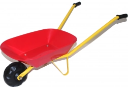 Gyerek talicska műanyag teknővel – piros