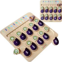 MASTERKIDZ fából készült oktatótábla számok tanulásához Montessori