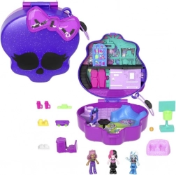 Polly Pocket kompakt Monster High koponya gördeszkapályával és iskolával