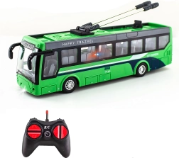 Távirányítós RC trolibusz 21 cm