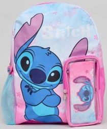 Óvodás gyerek hátizsák Stitch tolltartóval