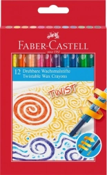 Faber-Castell Twist zsírkréta 12 színben