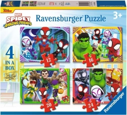 Puzzle RAVENSBURGER Spidey és az ő csodálatos barátai 4 az 1-ben