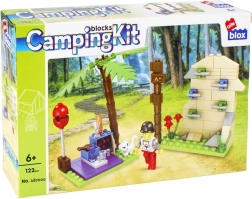 Kemping építőkészlet – mászófal és minifigura, 122 elem