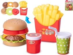 Gyermek fast food játékszett, 11 darab