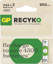 Ni-MH AAA Akkumulátorok 950mAh 2db GP ReCyko