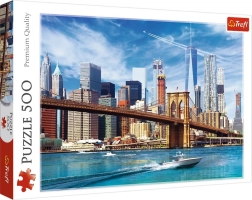Puzzle 500 darabos Kilátás New Yorkra Trefl