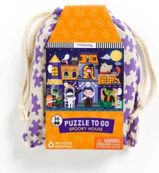 Mudpuppy Szellemház puzzle szövetzsákban