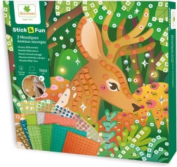 Mozaikkészlet erdei állatokkal