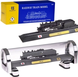 JNR C50 gőzmozdony gyűjtői modell 1:160 méretarányban védő vitrinben