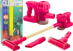 Gyerek álló porszívó fényekkel és hangokkal – rózsaszín