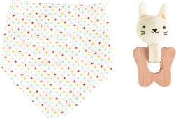 Petit Collage Nyuszi szett rágóka és nyálkendő