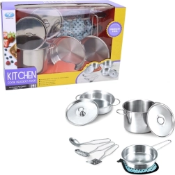 Rozsdamentes edénykészlet gyerekeknek - 9 darab