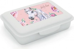 Romantikus Ló uzsonnásdoboz rekesszel