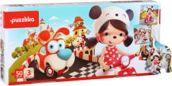 Puzzlika Boldog történetek 3 az 1-ben gyerek puzzle
