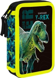 Két emeletes Premium iskolai tolltartó Dinoszaurusz