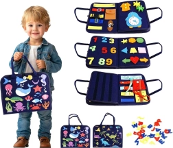 2Kids Toys érzékelést fejlesztő foglalkoztató könyv Vízi / Dino világ