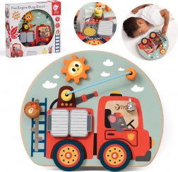 CLASSIC WORLD multifunkciós manipulációs tábla 6 az 1-ben – tűzoltó motívummal