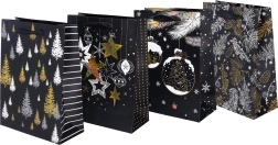 Karácsonyi mintás ajándéktáska