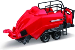 Bburago gazdálkodói traktor MASSEY FERGUSON 8740S 3 pótkocsival 10 cm ajándékszett