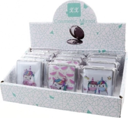 Homokkal töltött zsebtükör egyszarvúval