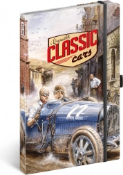 Notique vonalas jegyzetfüzet Classic Cars Václav Zapadlík illusztrációjával 13 × 21 cm