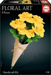3D puzzle EDUCA Floral Art – sárga rózsák