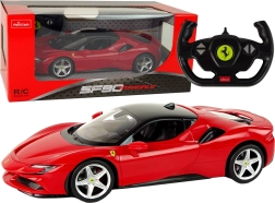 rc autó ferrari sf90 1:14 rastar piros