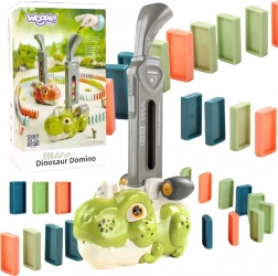woopie elektromos mozdony dominókockákhoz dinoszaurusz zöld