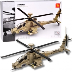 AH-64 helikopter építőkészlet kockákból – támadó gunship, 259 darab