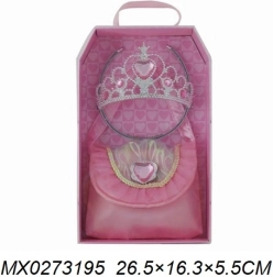 Divatkészlet kis hercegnőnek – korona és kézitáska