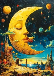 Álom a holdról puzzle, 1000 darab